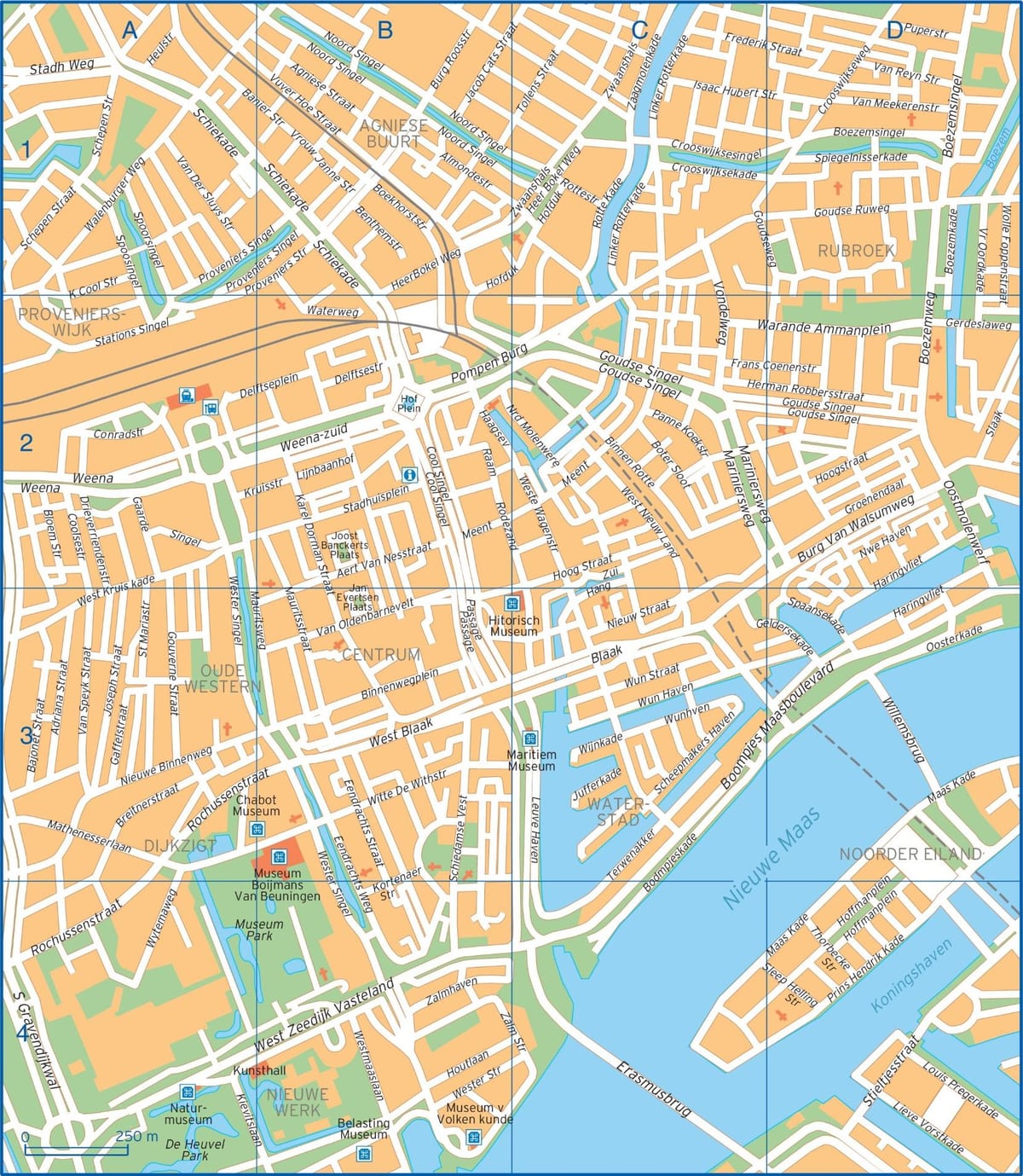 แผนที่ของถนน Rotterdam 