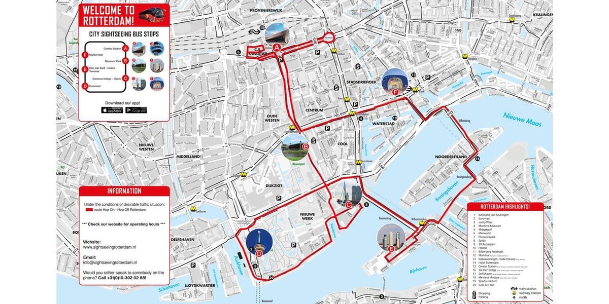 แผนที่ Rotterdam รถบัส 
