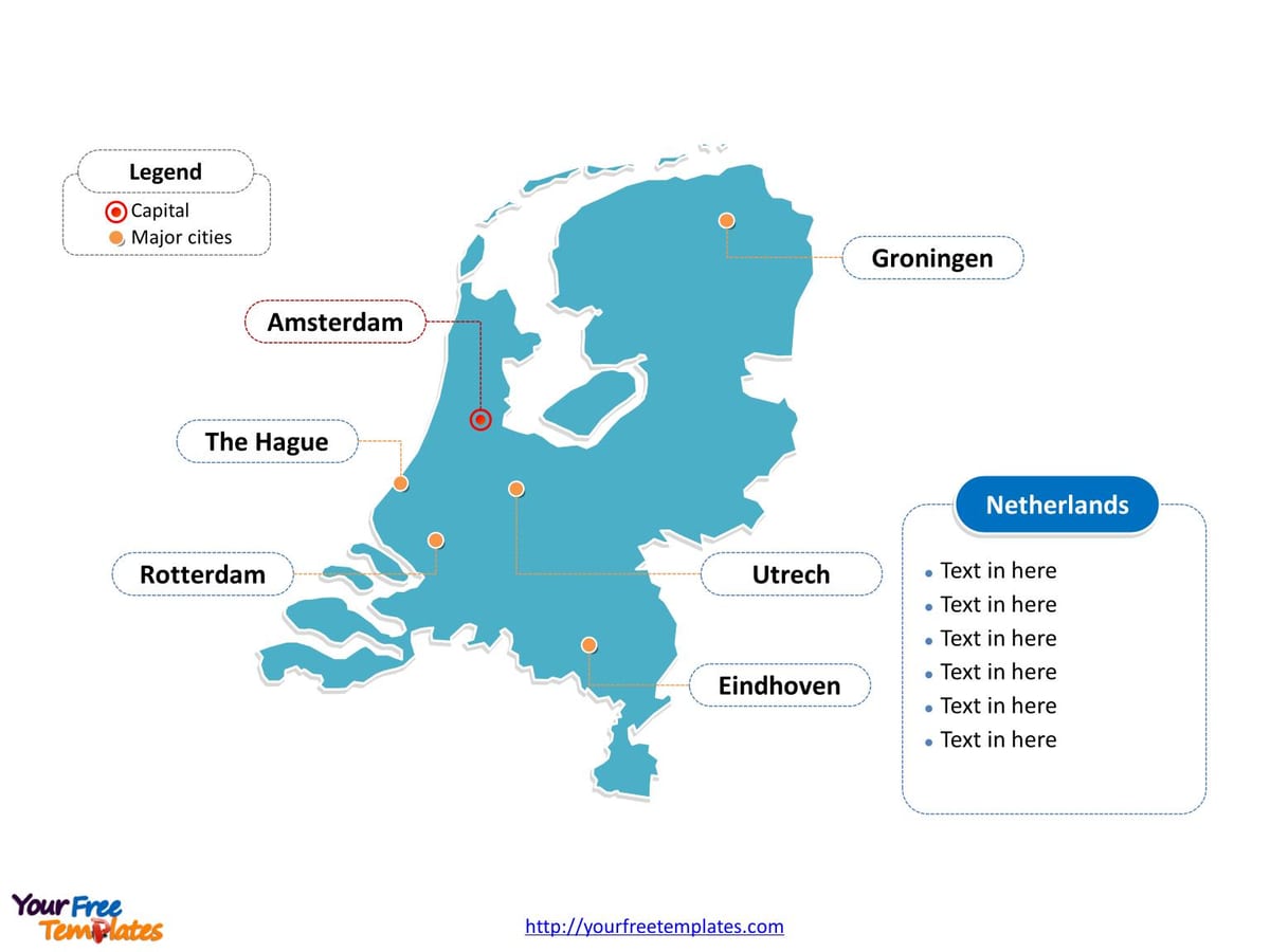 Rotterdam ฮอลแลนด์บนแผนที่