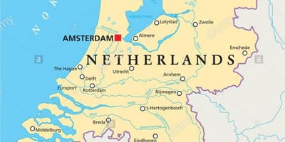 แผนที่ Rotterdam และอัมสเตอร์ดัม