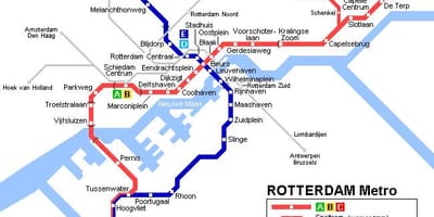 Ret Rotterdam ถรางแผนที่
