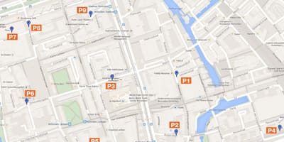 แผนที่ Rotterdam ลานจอดรถโซน 