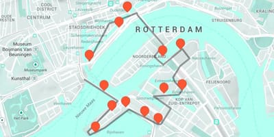 แผนที่ของสถาปัตยกรรม Rotterdam 