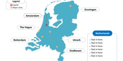 Rotterdam ฮอลแลนด์บนแผนที่